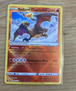 Radiant Charizard 020/159 Crown Zenith Holo Awesome Classic Pokemon Card - Image 1