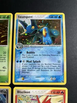 Pokemon TCG Pop Series 4 Card Lot Holo Sceptile Swampert Metagross Blaziken 2004 - Image 2