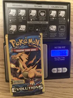 Pokemon XY Evolutions 3-Card Mini Packs - 8 Pack Lot - HEAVY weight 7.65g-7.81g - Image 5
