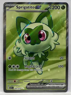 Sprigatito ex 251/217 Ascended Heroes Ultra Rare Pokemon Card NM - Image 1