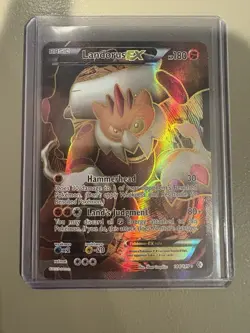 Pokemon Landorus EX Full Art Holo Card 144/149 Boundaries Crossed 2012 - Image 1