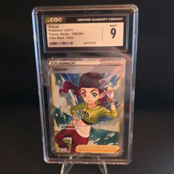 Pokemon Dancer Full Art Ultra Rare Holo Card 259/264 Fusion Strike CGC 9 - Image 1