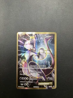 Pokemon Mewtwo EX 103/108 Full Art Ultra Rare Holo Card 2016 XY Evolutions - Image 1