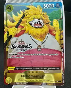 Nekomamushi (Offline Regional 2024 Vol. 3) OP06-110 English One Piece Card - NM - Image 1