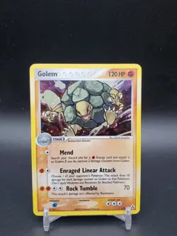 Golem 6/92 Legend Maker Holo Rare MP Pokemon Card - Image 1