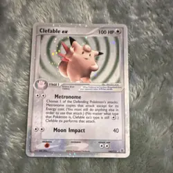 Pokemon Clefable EX FireRed & LeafGreen Holo 100HP 106/112 2004 Card - Image 1