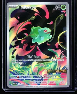 2025 Mega Evolution Bulbasaur #133 Stamped Illustration Rare Pokemon Card - Image 1