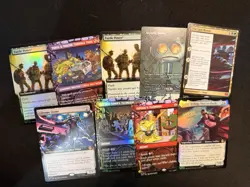 9 Card Lot Magic The Gathering Teenage Mutant Ninja Turtles Borderless/Art Cards - Image 1