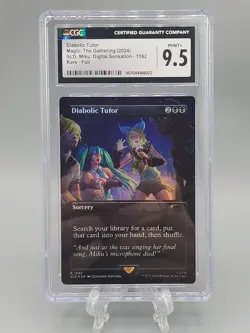Magic The Gathering 2024 Diabolic Tutor SLD Foil English Hatsune Miku CGC 9.5 - Image 1