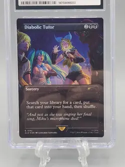 Magic The Gathering 2024 Diabolic Tutor SLD Foil English Hatsune Miku CGC 9.5 - Image 5