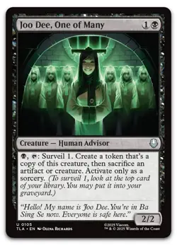 Joo Dee, One of Many #105 (NM) TLA Magic MTG - Image 1
