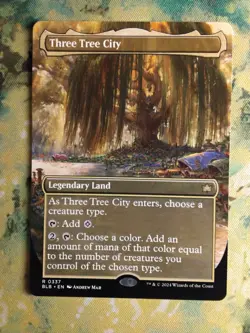 Three Tree City (Borderless) (0337) Bloomburrow Regular NM - Image 1