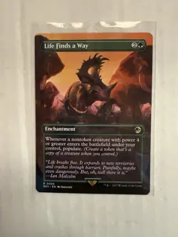Life Finds a Way NM BORDERLESS MTG! UB Jurassic Park - Image 1
