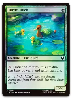 Turtle-Duck #200 (Foil) (NM) TLA Magic MTG - Image 1