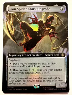 Iron Spider, Stark Upgrade (Extended Art) Foil R Marvel's Spider-Man 279 NM - Image 1