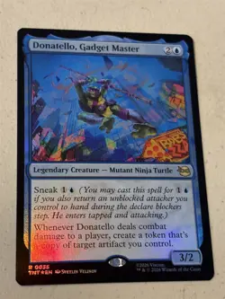mtg foil Donatello Gadget Master, TMNT, unplayed - Image 1