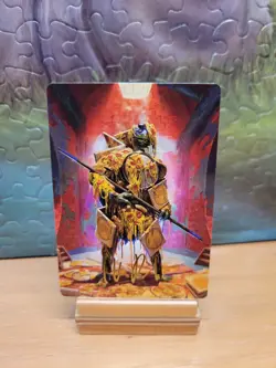 MTG Teenage Mutant Ninja Turtles: Art Series Commander's Plate Gold Stamp 50/54 - Image 1