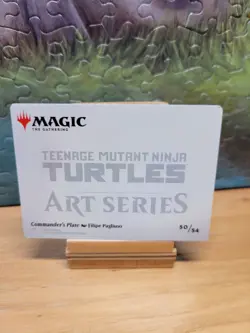 MTG Teenage Mutant Ninja Turtles: Art Series Commander's Plate Gold Stamp 50/54 - Image 2