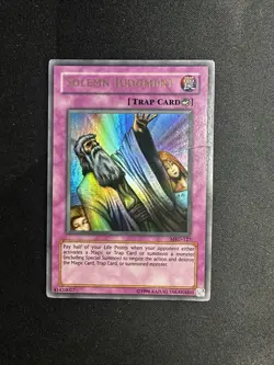 Yu-Gi-Oh! Yugioh Card Solemn Judgment Metal Raiders MRD-127 DMG Damaged - Image 2