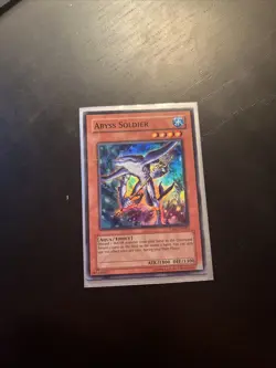 Yugioh Abyss Soldier CMC-EN001 Super Rare LP - Image 1
