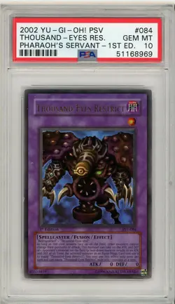 Thousand-eyes Restrict PSV-084 1st Edition Ultra Rare Yugioh PSA 10 *969 - Image 1