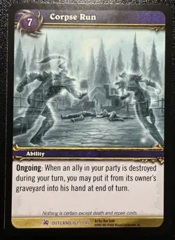 Corpse Run - Fires of Outland - World of Warcraft TCG WOW 102/246 - Image 1