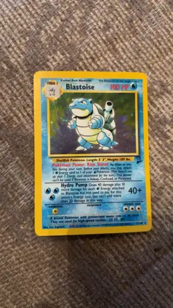 Pokemon TCG Blastoise Holo Unlimited Rare Card 2/130 Base Set 2 - Image 1