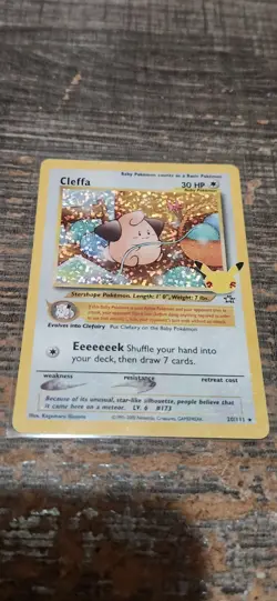 Pokemon 25th Anniversary Cleffa 20/111 Celebrations Classic Collection Holo Card - Image 2