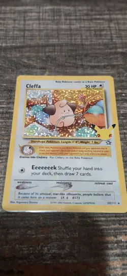 Pokemon 25th Anniversary Cleffa 20/111 Celebrations Classic Collection Holo Card - Image 4