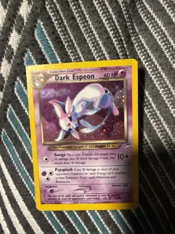 Pokemon Dark Espeon Neo Destiny 4/105 Holo Rare Unlimited English Card - Image 1