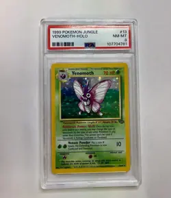 1999 Pokemon Jungle Venomoth Holo Card 13/64 Rare - Image 1