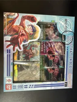 One Piece Card Game Illustration Box Vol. 3 Box IB03, 4 Booster Packs & 2 Promos - Image 3