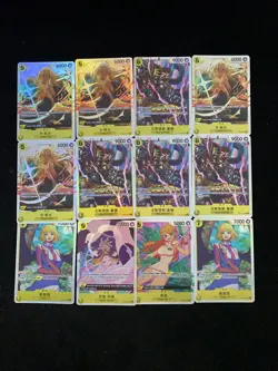 2025 One Piece S-Chinese Card Game OP10-112 OP13-110 SR Stussy Holo Lot*12 LU57 - Image 1