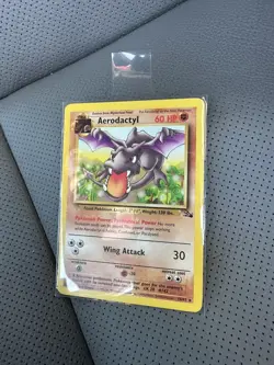 Pokemon Card WOTC Fossil Aerodactyl Non Holo Rare - Image 1