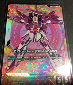 Gundam Card Game - Z Gundam (Biosensor) (R+) - UNPLAYED - NM - Image 1