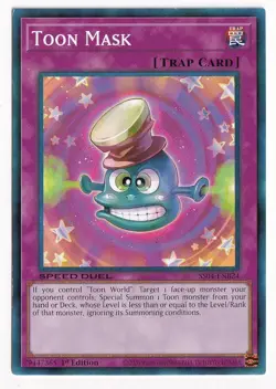 Yu-Gi-Oh TCG Card | Toon Mask SS04-ENB24First Edition 2020 - NM - Image 1