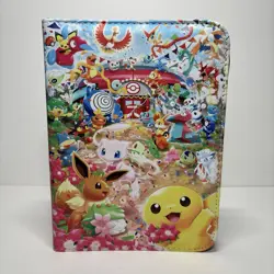 Pokemon Portrait Card Holder Binder W/ 4 Pocket Storage Album Pikachu New - Image 1