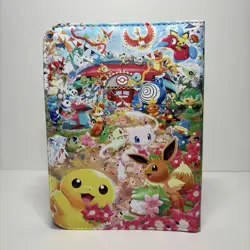 Pokemon Portrait Card Holder Binder W/ 4 Pocket Storage Album Pikachu New - Image 2