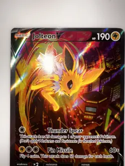 Jolteon v SWSH183 Pokemon TCG Sword & Shield Holo Black Star Promo Card NM - Image 2