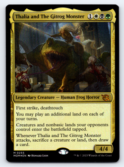 Thalia and The Gitrog Monster FOIL - March of the Machine - MTG - Image 1