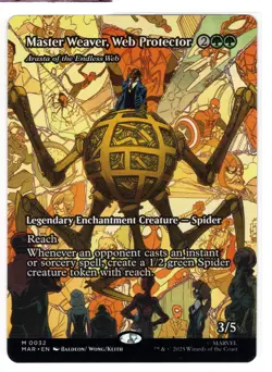 MTG Master Weaver, Web Protector - Arasta of the Endless Web (Borderless) Marvel - Image 1
