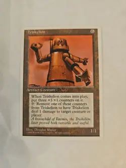 Mtg 4th Edition Triskelion (Never Played) - Image 1