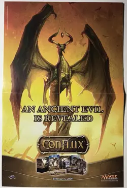 Magic the Gathering MTG Conflux Promotional Poster Nicol Bolas 2009 New - Image 1