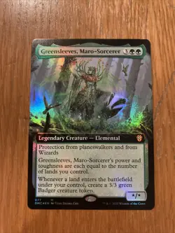 MTG Foil Extended Art Greensleeves, Maro-Sorcerer NM Unplayed Dominaria United - Image 1
