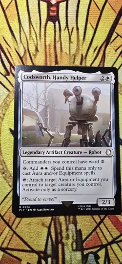 Codsworth, Handy Helper Universes Beyond: Fallout Regular Artifact Rare MTG NM - Image 1