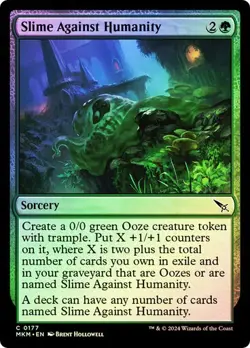 Slime Against Humanity (0177) - Murders at Karlov Manor - Common (Foil) - Image 1