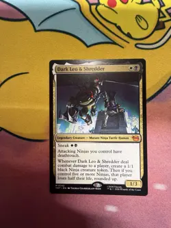 Dark Leo & Shredder (Non-foil) Teenage Mutant Ninja Turtles 0142 Mythic MTG - Image 1