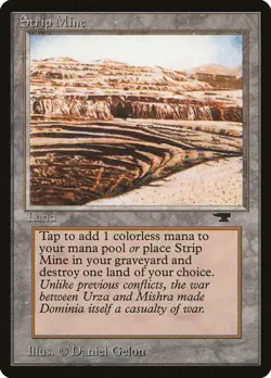 Strip Mine (Sloped Horizon) [Antiquities] Magic MTG - Image 1