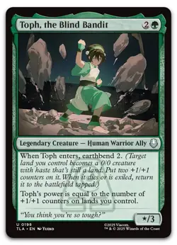 Toph, the Blind Bandit #198 (NM) TLA Magic MTG - Image 1