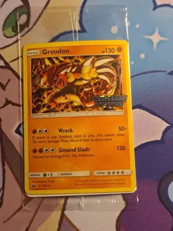 POKEMON SEALED GROUDON 81/168 LEGENDARY POKEMON GAMESTOP EXCLUSIVE PROMO - Image 1